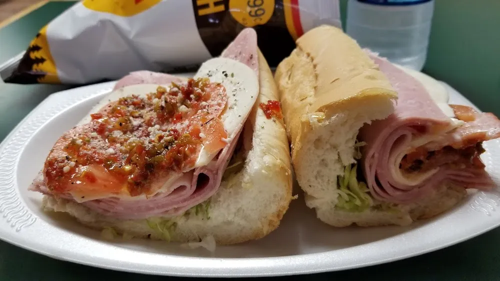 Ham and Cheese Half Sub